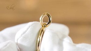 Золотая подвеска Матрона Московская. Желтое золото 585, горячая эмаль.