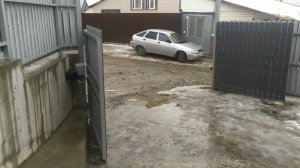 Установка рычажного привода Came на распашные ворота