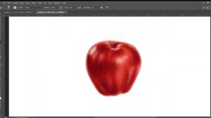 Photo Realistic Apple Painting (Adobe Photoshop cc)