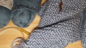 Бактус от Большого Угла Платочной Вязкой. Подробный МК