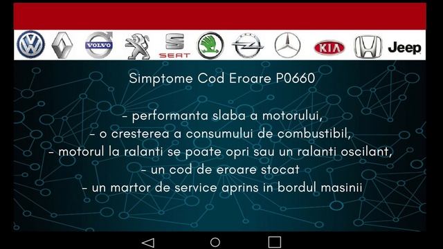 cod eroare P0660 tester auto? - ? ce se inseamna ? service auto ? reparatii auto смотреть онлайн