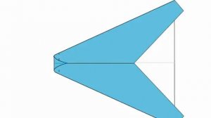 Поделка из бумаги -  "Простой Советский самолётик" своими руками, подарок для детей, схема.