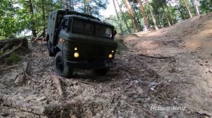 Грузовики на Радиоуправлении Модели КрАЗ 255, ГаЗ-66, Зил-157, Unimog 406 Триал по Бездорожью  Ч.1