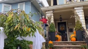 [4k] Хэллоуин как украшают дома в Нью-Йорке 05.10.2021?#хеллоуин #newyork #украшаютдомнахэлуин