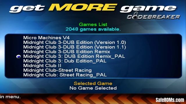 CodeBreaker v10.1 PS2 ISO Updated Code List 2048 Games NTSC and Pal