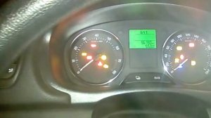 Холодный запуск Skoda Fabia 1.2(69) в -34°