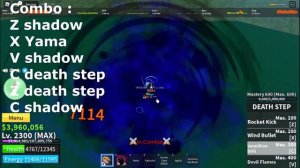 『 Combo Shadow + Death Step 』Bounty Hunt | Roblox | Blox fruits update 17.3 | Cur