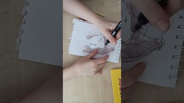 туториал как нарисовать девочку за 15 мин, в моëм стиле)
