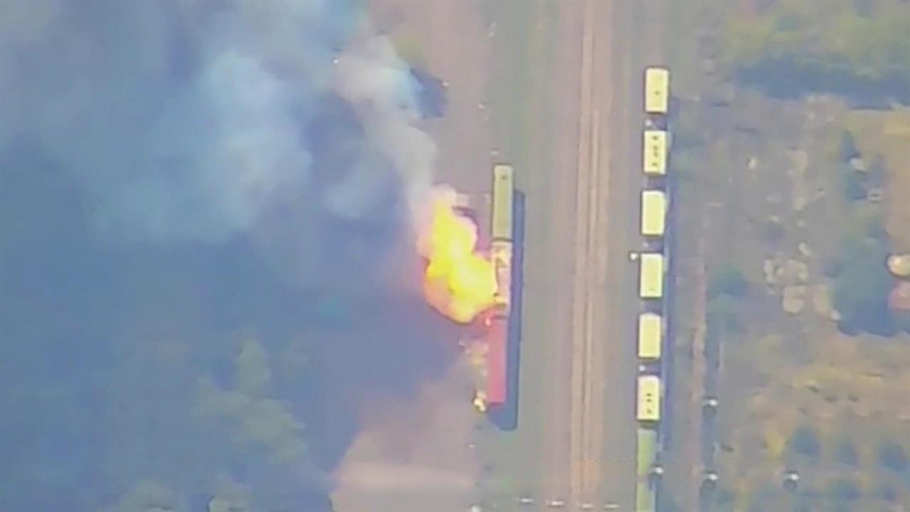 Ракетным ударом ликвидирован эшелон с боеприпасами в Днепропетровской области