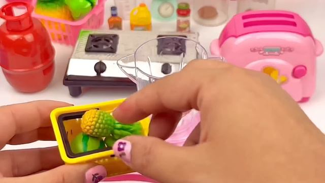 Unboxing Miniature Plastic Full Kitchen Set Collection | Toy Cooking Game | Kitchen Set Toy | Revie
