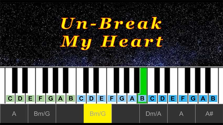 Un-Break My Heart (cover) | Piano Табы