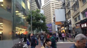 Times Square , walking. Hongkong