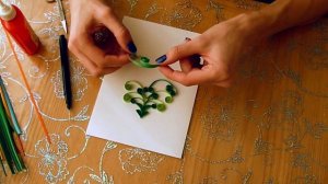 Ёлочка в технике квиллинг. Новогодние идеи.