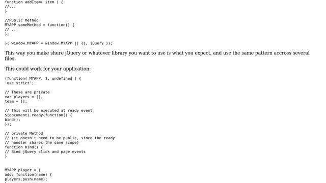 Software Engineering: JavaScript application design patterns (4 Solutions!!)