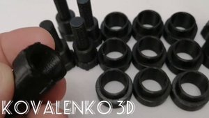 Мелкосерийная 3д печать резьбовых соединений и втулок на 3д принтере