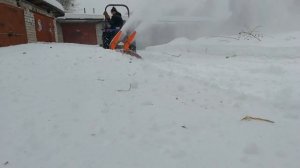 снегоротор кмз и японский минитрактор iseki seal hunter ths 20s