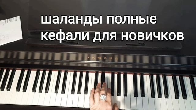 Как играть на пианино Шаланды полные кефали для новичков смотреть онлайн