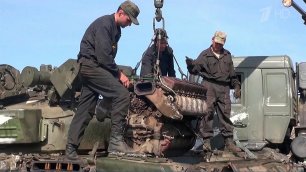 В Луганской республике технику чинят военнослужащие ремонтно-восстановительного батальона