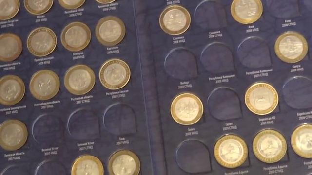 альбом для монет 10 рублей биметалл юбилейка