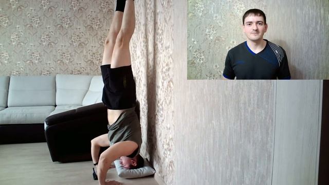 14.02.21. 1 уровень - стойка на голове у стены. Продвинутый уровень. "Тренировочная зона" смотреть онлайн