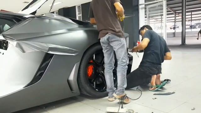 Wrapping Sticker Dark Grey "Lamborghini" смотреть онлайн