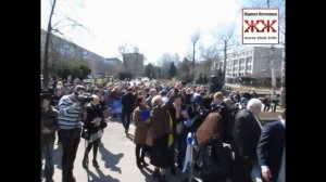 Памятник мороженому в Житомире - открытие