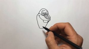 How to draw Olaf