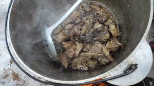 Варим Узбекский плов на мангале. выходной у фермеров