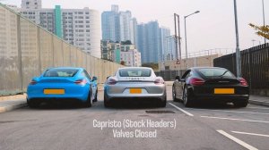 981 Cayman S Exhaust Comparison (PSE, Capristo, Soul)
