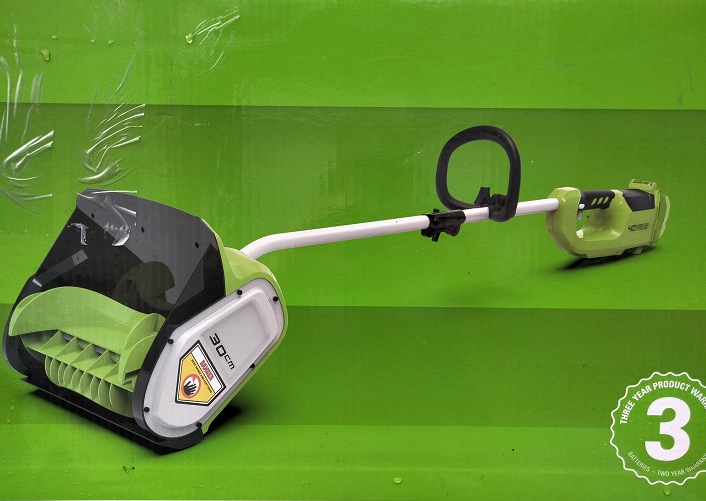 Аккумуляторная лопата greenworks g max 40v. G40ss30.