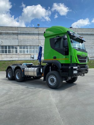 Седельный тягач Ивеко-АМТ MTGE 3 с высокой крышей (6х6, 500л.с., ССУ 1480мм, 27.5т, 2 спальных места
