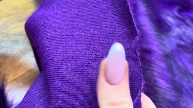 Мех искусственный "Песец фиолетовый с темными концами. смотреть онлайн