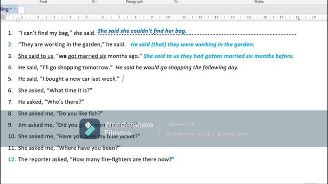 Reported speech смотреть онлайн