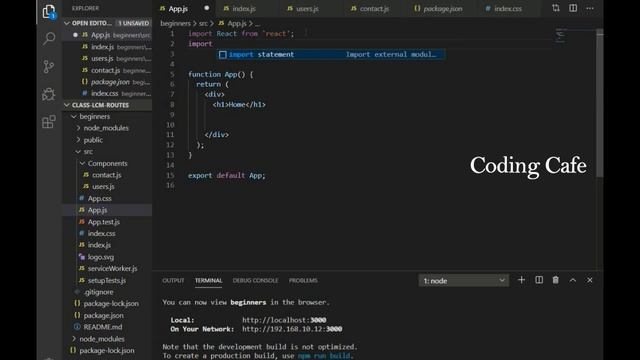Routes in React Js & Router in React Js - React.Js Full Course - React Tutorial from Scratch 2020