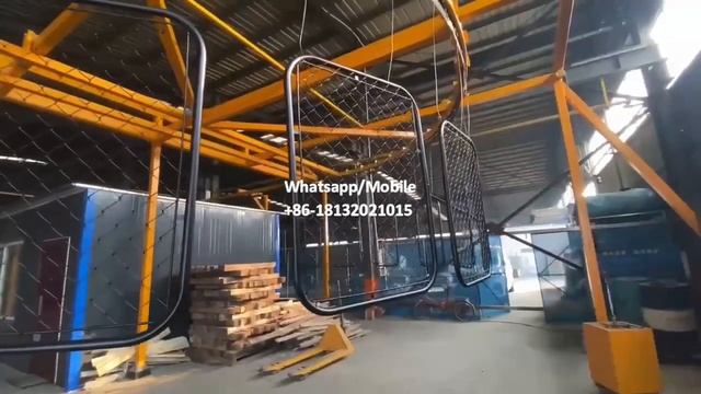 Краскопульт, как покрасить панель забора из сетки рабицы порошковой краской