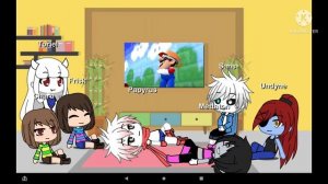 Undertale Reacts To SMG4 Mario Reacts To Nintendo Memes 4