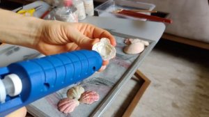 Картина из ракушек с камнями для аквариума и кораллами своими руками #картинаизракушек #кораллы