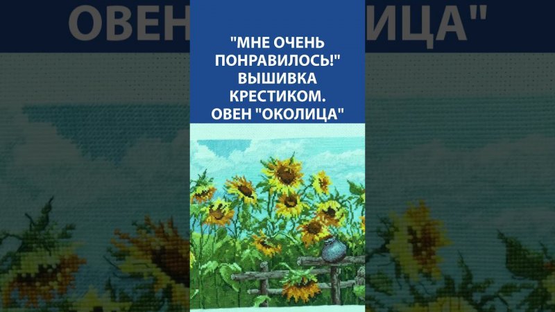 "Мне очень понравилось!" Вышивка крестиком. Овен "Околица"