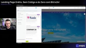 {CODE WHO?!} — Landing Page Grátis, #nocode e do Zero com #Bitrix24! (WEBINAR) #CRM #vendas