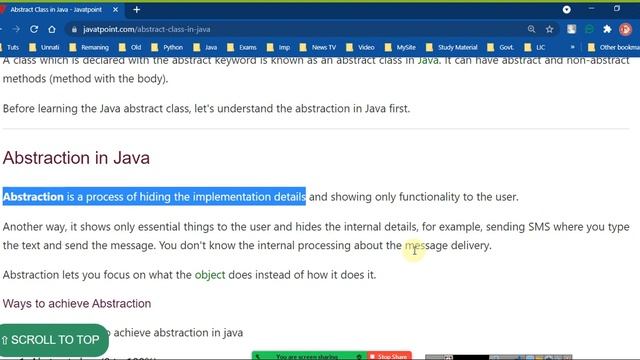 Java  - Object Oriented Concepts - Abstract Class  & Abstract Method | Part - 22