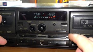 Дополнение.Technics 575. Выборочная запись с кассеты на кассету без нажатия кнопки Synchro Start.