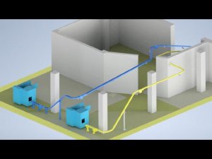 Подача пустых коробов к станциям упаковки мороженого на подвесных конвейерах от формовщиков коробов