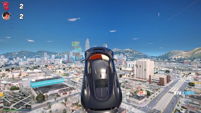 СПУСК С ГОРЫ БЕЗ ТОРМОЗОВ НА ЧИТ ТАЧКАХ В ГТА 5 МОДЫ! ОБЗОР МОДА В GTA 5!