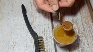Чистка и патинирование, медных монет с шурфа.