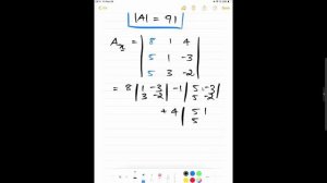 Machine Learning Tutorial Python Mathematics : 21. Linear Equations | Cramer's Rule