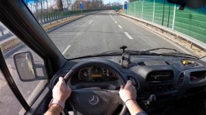 ТЕСТ ДРАЙВ 19ЛЕТНЕГО МЕРСЕДЕС СПРИНТЕР(2.7 ЦДИ 156 Л.С.)ОБЗОР///ВОЖДЕНИЕ ОТ ПЕРВОГО ЛИЦА