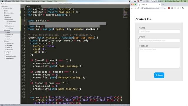JS Quick Hits 64 - Full-Stack Project Part 5 - SMTP
