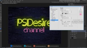 How to Create Neon Light Text Effect in Photoshop [Photoshopdesire.com]