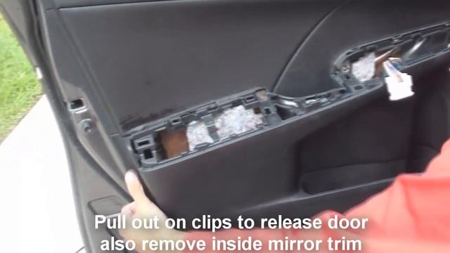 how to remove door panel toyota camry 2012 2013 2014 and up смотреть онлайн