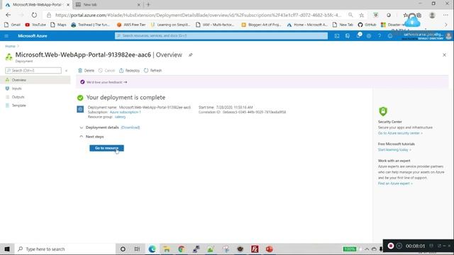 Deploy java application in Azure webapps (App services)